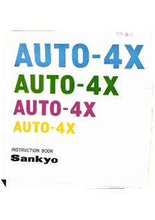 Sankyo Auto 4x manual. Camera Instructions.
